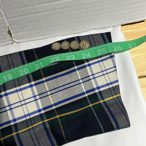 Green and cream made in the USA plaid blazer Tommy Hilfiger 50 - Picture 10 of 10
